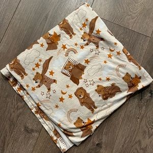 Little Sleepies Beary Sleepy swaddle blanket